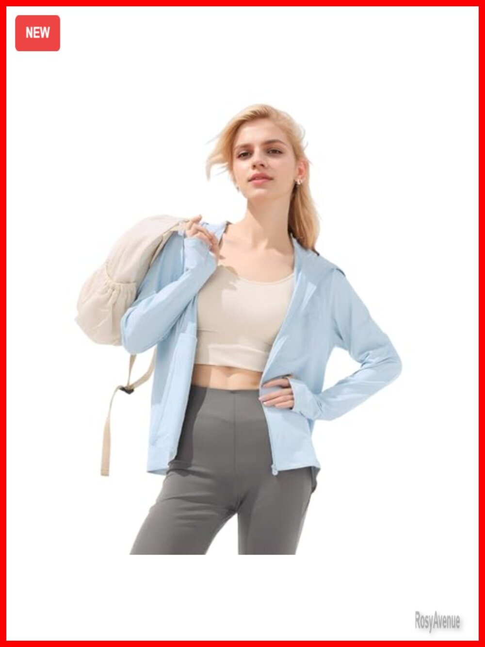 UPF 50+ Cooling Hoodie Jacket Lightweight Sun Protection Thumbhole
